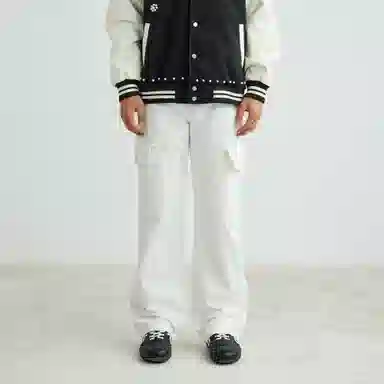 XINYINSU Vintage Washed Cargo Jeans