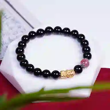 恋银手作 守护佛新中式复古手饰 玛瑙 手串 男女同款情侣款