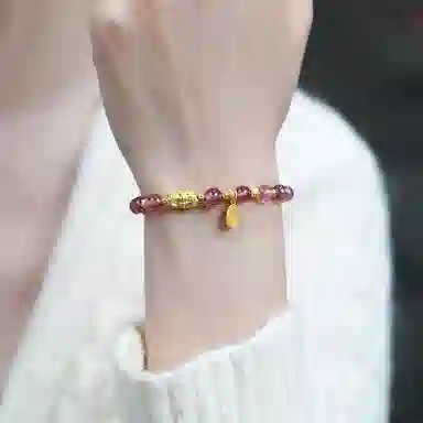 恋银手作 守护佛新中式复古手饰 玛瑙 手串 男女同款情侣款