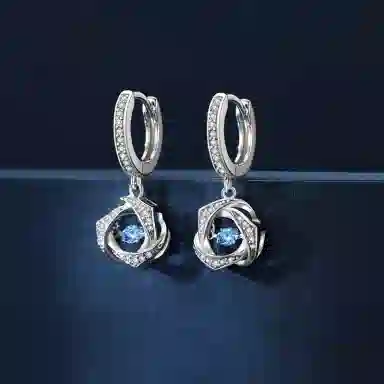 Jibofan Beating Heart Earrings