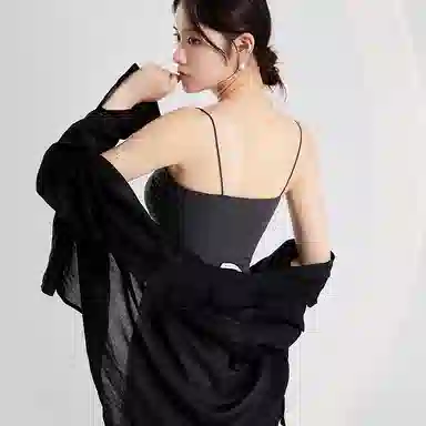 善己 简约舒适时尚百搭清新吊带 女款