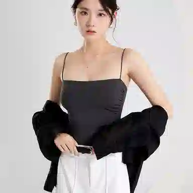 善己 简约舒适时尚百搭清新吊带 女款