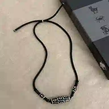 琢玉居 轻奢天珠串珠项链女新中式百搭复古时尚锁骨链男高级感民族风颈链#好运 琉璃 吊坠 男女同款情侣款