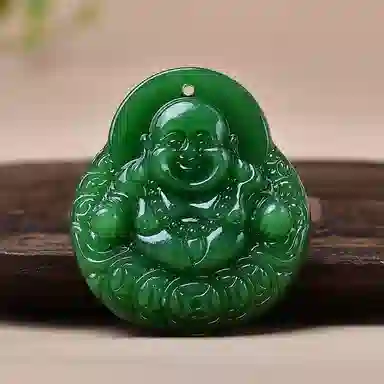 琢玉居 弥勒佛系列 小众寓意 新中式潮国风复古百搭简约 平安喜乐 好运 琉璃 吊坠 女款