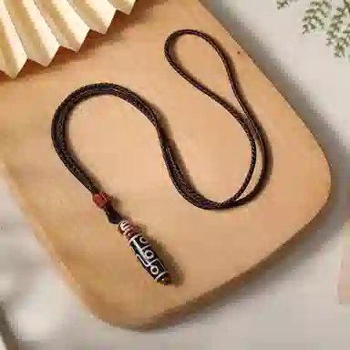 琢玉居 九眼天珠项链藏式民族风挂件百搭#好运 琉璃 吊坠 男女同款情侣款