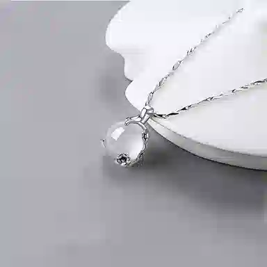 琢玉居 梅你不行梅花 小众设计感简约气质 琉璃 玉石吊坠 女款