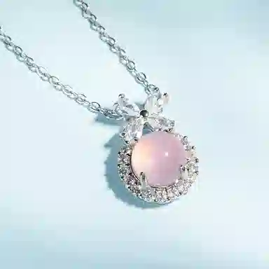 琢玉居 逃公主清新蛋面轻奢 琉璃 吊坠 女款