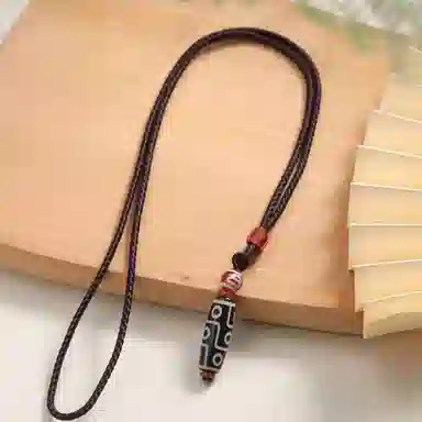 琢玉居 九眼天珠项链藏式民族风挂件百搭#好运 琉璃 吊坠 男女同款情侣款