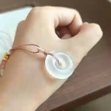 琢玉居 如意平安扣 新中式小众设计日常通勤 #好运 琉璃 玉石吊坠 女款