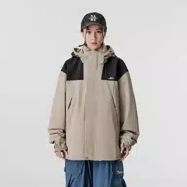 雅鹿优选  可拆卸保暖内搭宽松连帽三合一  防水防风冲锋衣 男女同款