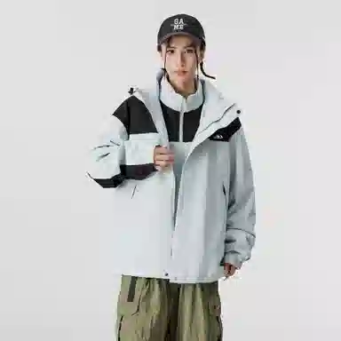 雅鹿优选  可拆卸保暖内搭宽松连帽三合一  防水防风冲锋衣 男女同款