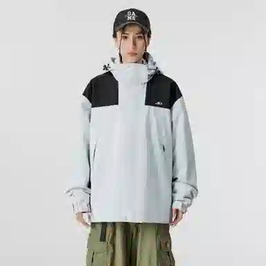 雅鹿优选  可拆卸保暖内搭宽松连帽三合一  防水防风冲锋衣 男女同款