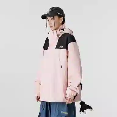 雅鹿优选  可拆卸保暖内搭宽松连帽三合一  防水防风冲锋衣 男女同款