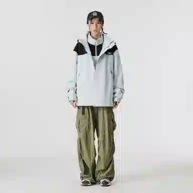 雅鹿优选  可拆卸保暖内搭宽松连帽三合一  防水防风冲锋衣 男女同款