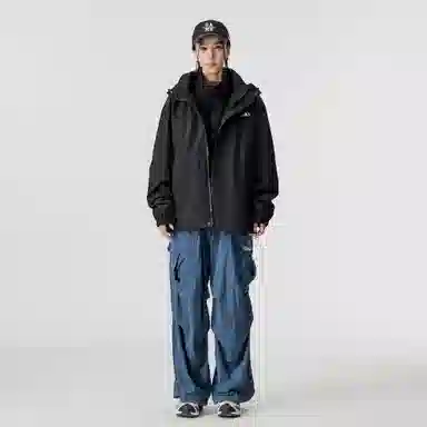 雅鹿优选  可拆卸保暖内搭宽松连帽三合一  防水防风冲锋衣 男女同款