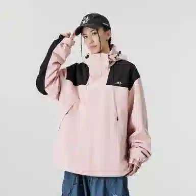 雅鹿优选  可拆卸保暖内搭宽松连帽三合一  防水防风冲锋衣 男女同款