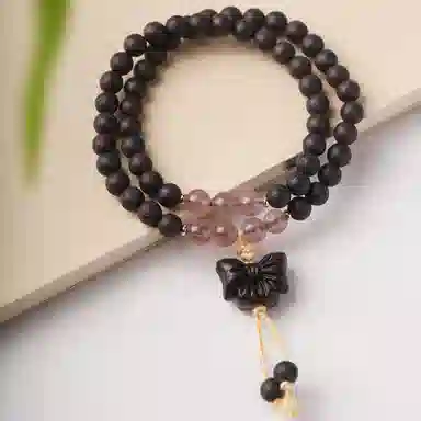 書卓 蝴蝶 招财进宝 迎风自来 #好运 降真香 手串 男女同款情侣款