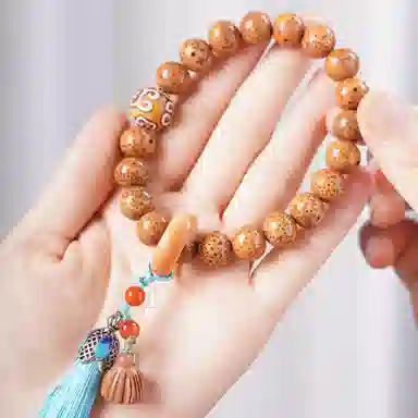 書卓 新中式国风佛珠转运上岸 文玩简约百搭 招财纳福 平安喜乐#好运 星月菩提 手串 男女同款情侣款