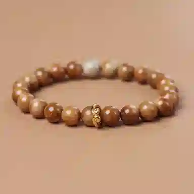 書卓 楼兰戈壁色 顶级妖飘花 搭配阿拉善彩玉 新中式饰品念珠 平安福#好运 库克 手串 男女同款情侣款