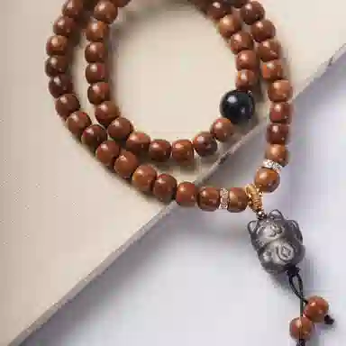 書卓 【顺丰包邮】双圈轻奢精致 念珠款搭配 无相佛#好运 库克 手串 男女同款情侣款