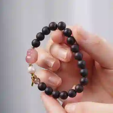 書卓 原创小众设计款 #好运 轻奢精致念珠 手工编织 #升学上岸 转运 降真香 手串 女款