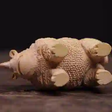 書卓 材质优良做工精细 犀牛精神精致可爱生动逼真家居装饰收藏发财#好运 招财进宝 考研上岸 牛气冲天 黄杨木 摆件 男女同款情侣款