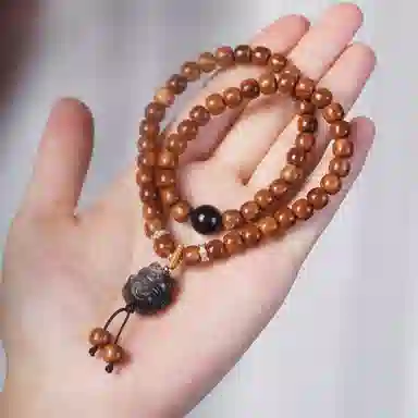 書卓 【顺丰包邮】双圈轻奢精致 念珠款搭配 无相佛#好运 库克 手串 男女同款情侣款