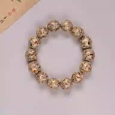 書卓 转运珠 水逆退散 新中式文玩念珠#好运 手工制作 镶满螺钿 大漆 手串 男女同款情侣款