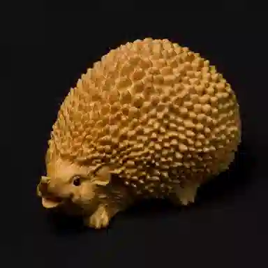 書卓 经典设计款 独占鳌头 刺猬 平安福#好运 黄杨木 木作摆件 男女同款情侣款