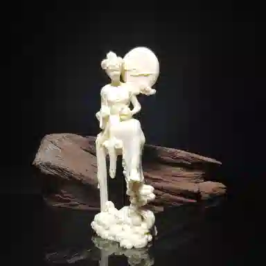 書卓 精雕细琢 新颖独特 人物栩栩如生#转运 象牙果 摆件 男女同款情侣款