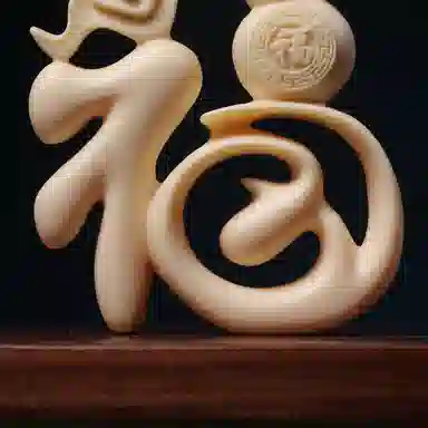 書卓 福字 诸事顺利一帆风顺 精品高级文玩  招财转运 文玩#好运 象牙果 摆件 男女同款情侣款