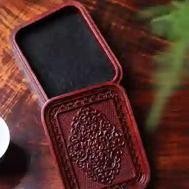 書卓 新中式国风 精致高端 双面精雕 工艺细致 紫檀属 香盒 男女同款情侣款