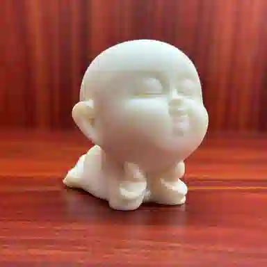 書卓 童趣萌趴小和尚  考试考研学业上岸转运#好运 象牙果 摆件 男女同款情侣款