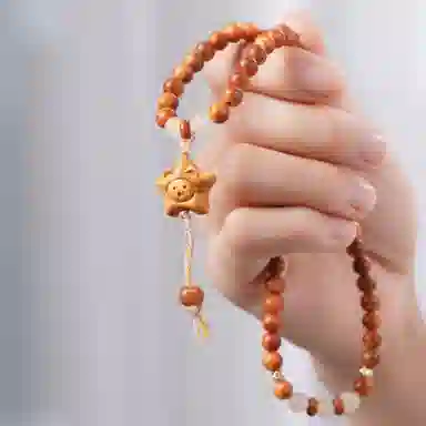 書卓 新中式国潮文玩佛珠 双圈基础款 文艺复古民族风佩戴盘玩念珠招财转运纳福上岸#好运 陈化 崖柏 手串 男女同款情侣款