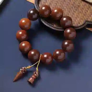 書卓 正宗 护身百年深山老树龄原木挂件平安#好运 雷击木 木作手串 男女同款情侣款