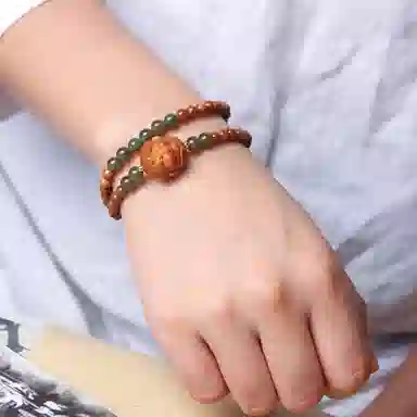 書卓 国风民族风 转运珠 平安喜乐上岸发财高级感新中式文玩念珠平安福#好运 库克 手串 男女同款情侣款