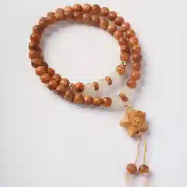 書卓 新中式国潮文玩佛珠 双圈基础款 文艺复古民族风佩戴盘玩念珠招财转运纳福上岸#好运 陈化 崖柏 手串 男女同款情侣款