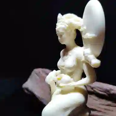 書卓 精雕细琢 新颖独特 人物栩栩如生#转运 象牙果 摆件 男女同款情侣款