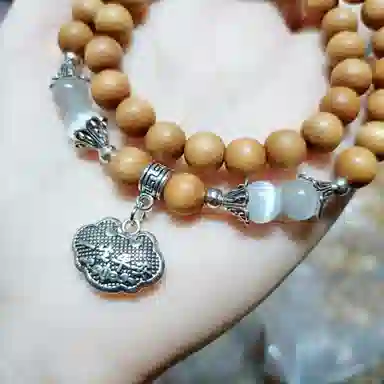 書卓 双圈文玩诸事顺利一帆风顺 精品高级  招财转运 盘玩把件 念珠文玩#好运 檀木 手串 男女同款情侣款