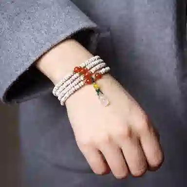 書卓 多圈佛珠葫芦流苏 新中式 盘玩#好运 星月菩提 手串 男女同款情侣款