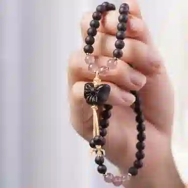 書卓 蝴蝶 招财进宝 迎风自来 #好运 降真香 手串 男女同款情侣款