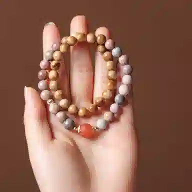 書卓 新中式国风气质  高档平安  手工打磨  富甲天下 库克 手串 男女同款情侣款