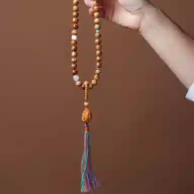 書卓 搭配橄榄核佛手 双圈叠戴跑环高级感手持#好运 库克 手串 男女同款情侣款