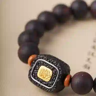 書卓 新中式文艺轻奢高级感小众设计锦鲤诸事顺遂文玩佛珠 #好运 降真香 手串 男女同款情侣款