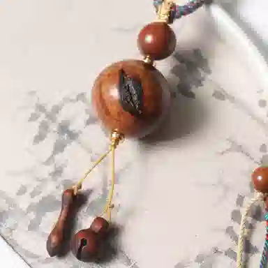 書卓 神木 脖挂木鱼款正能量高磁场 聚财招财转运人手必备#好运 雷击木 项链 男女同款情侣款