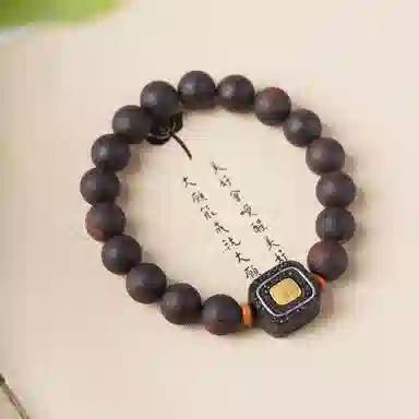 書卓 新中式文艺轻奢高级感小众设计锦鲤诸事顺遂文玩佛珠 #好运 降真香 手串 男女同款情侣款