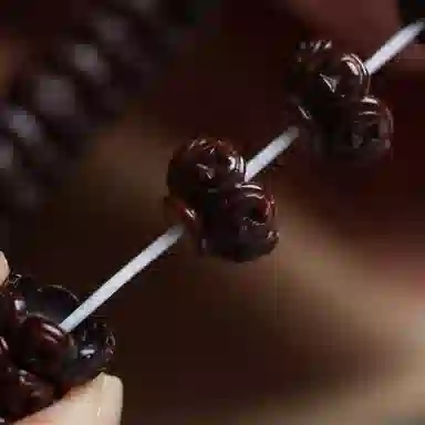 書卓 精雕工艺皮质细腻 油性高#好运 招财进宝 时来运转 上岸 步步高升 开门见喜 紫金鼠 手串 男女同款情侣款