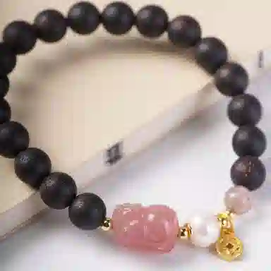 書卓 原创小众设计款 #好运 轻奢精致念珠 手工编织 #升学上岸 转运 降真香 手串 女款