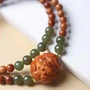 書卓 国风民族风 转运珠 平安喜乐上岸发财高级感新中式文玩念珠平安福#好运 库克 手串 男女同款情侣款