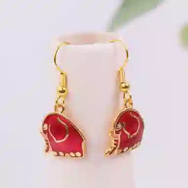 Heritage Old Goods Hongqiao Alloy Enamel Earrings Women